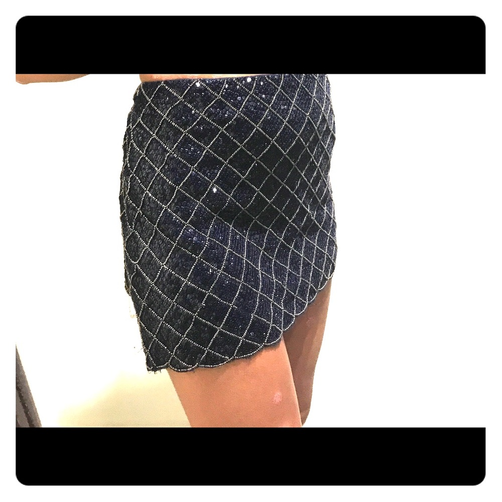 Sequin Short Skirt